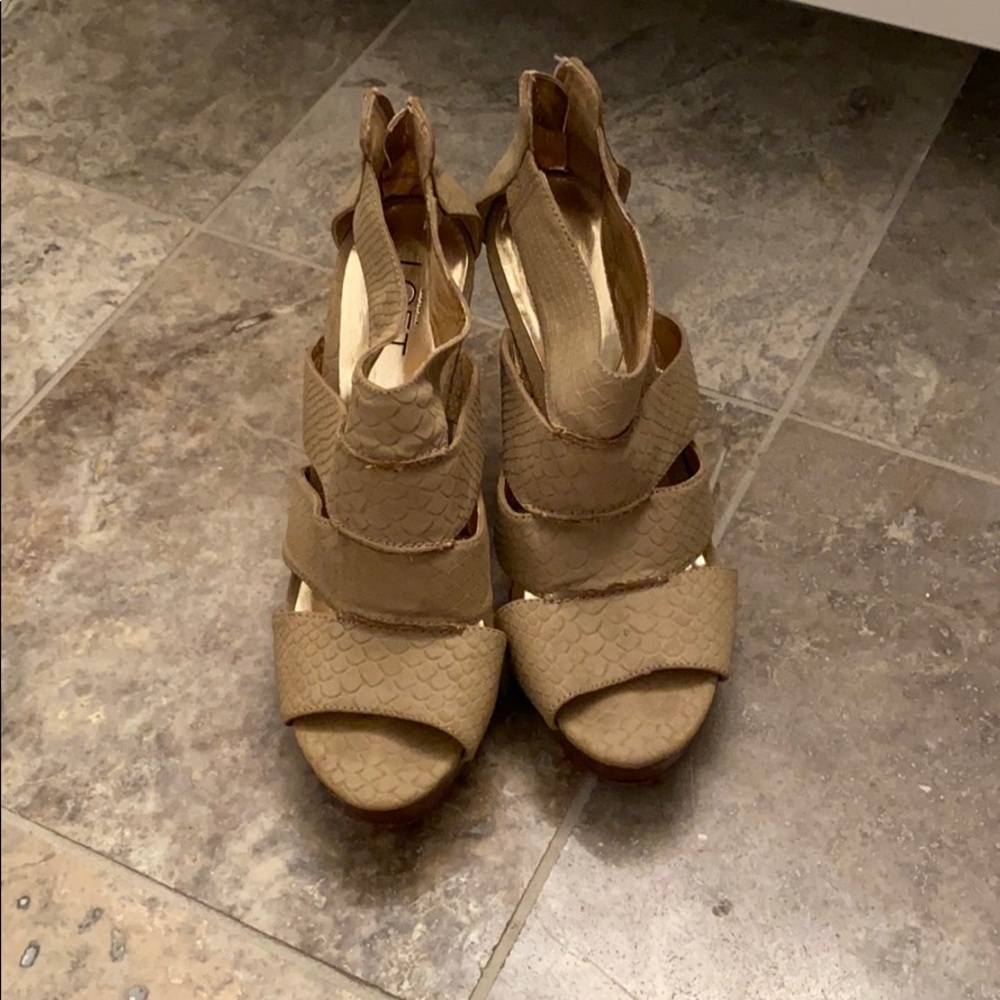 Ann Taylor wedge heels.